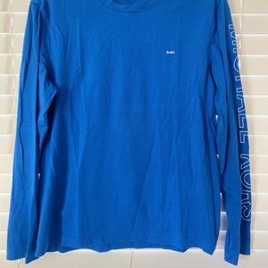 Michael Kors Vibrant Blue Long Sleeve Tee